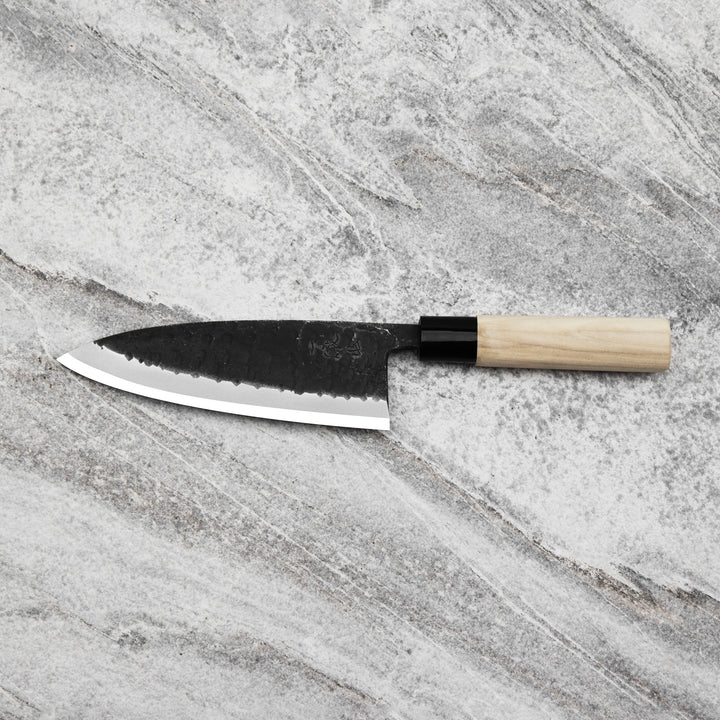 Deba 16,5 cm Ittetsu Forge Black Shirogami#2 Left Handed
