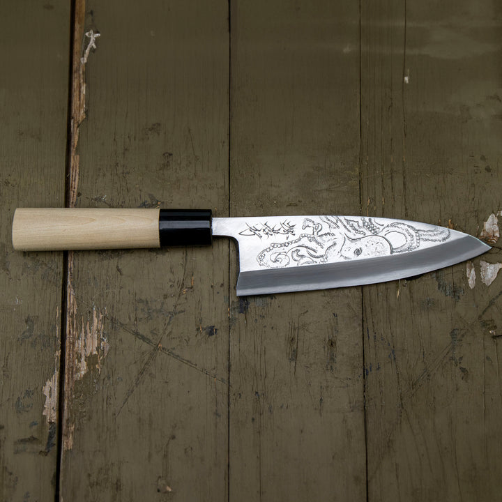 Deba 16 cm Sakai Takayuki Gallery Shirogami#2/Iron