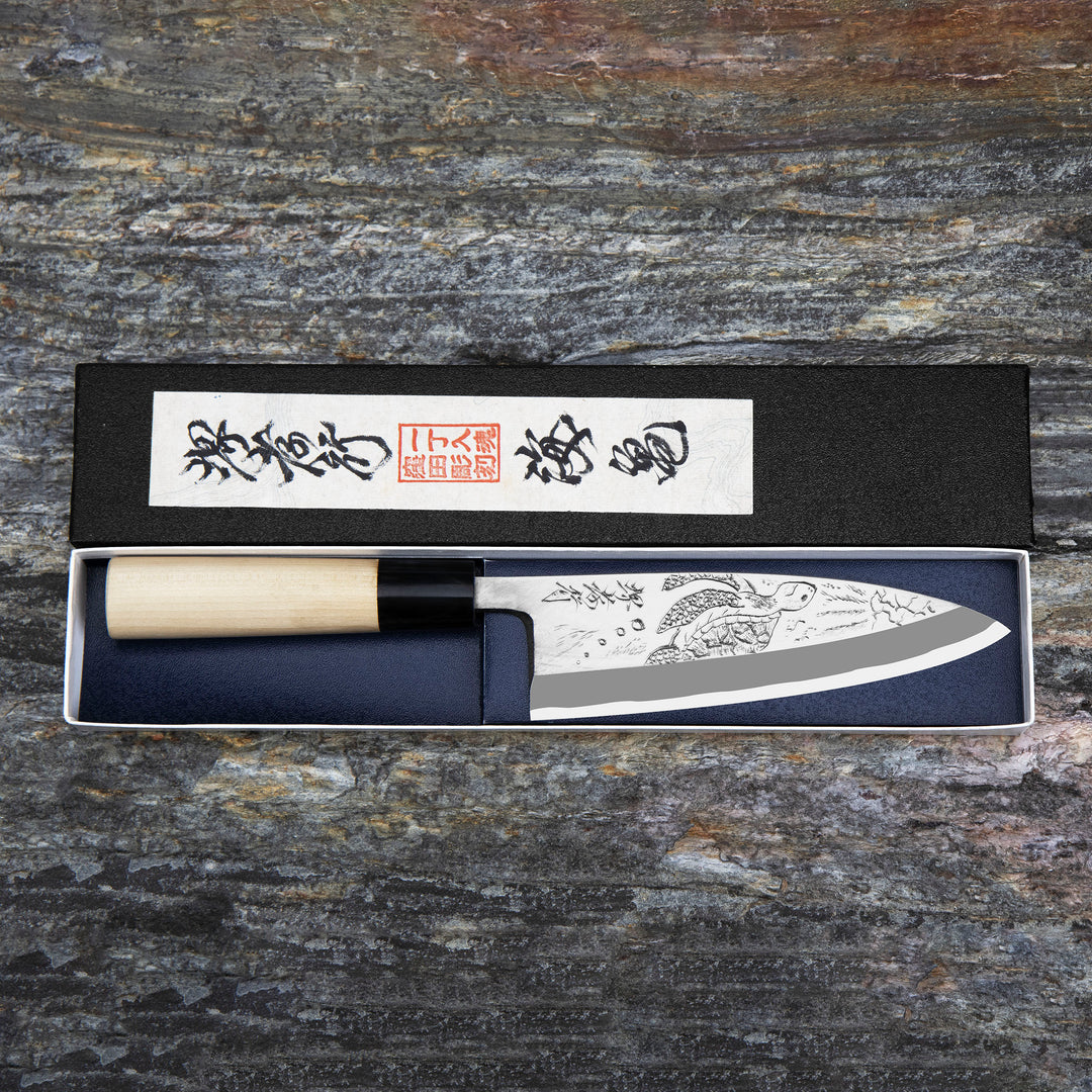 Deba 16 cm Sakai Takayuki Gallery Shirogami#2/Iron