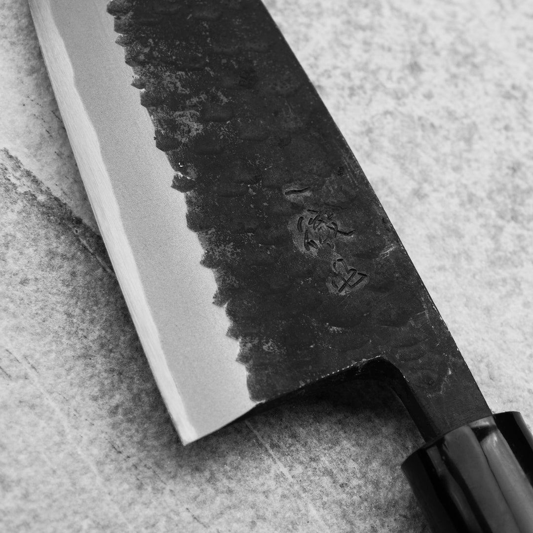 Deba 18 cm Ittetsu Forge Black Shirogami#2 Left Handed