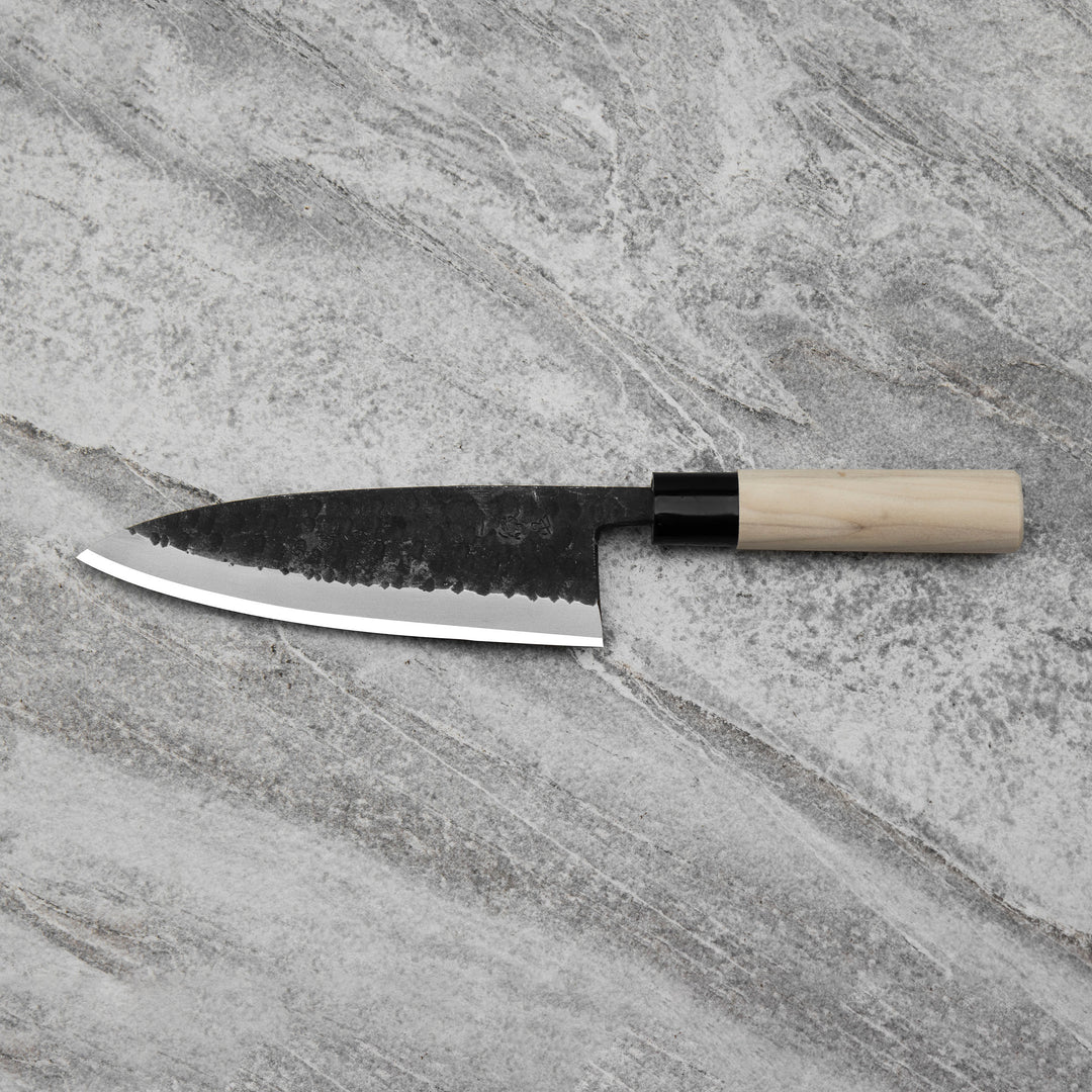 Deba 18 cm Ittetsu Forge Black Shirogami#2 Left Handed