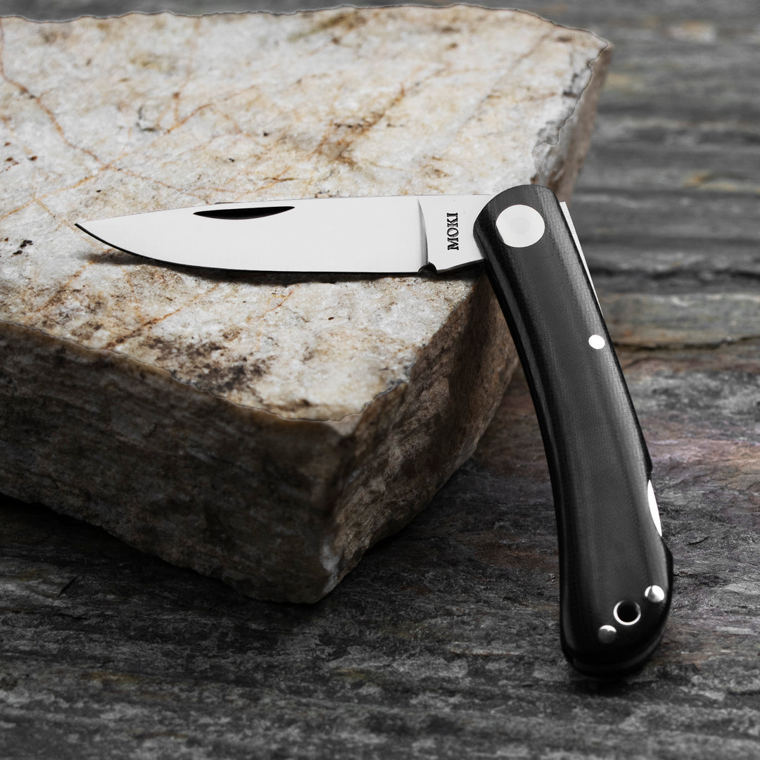 Folding knife 6,5 cm Moki Shimafukurou M Micarta AUS-8