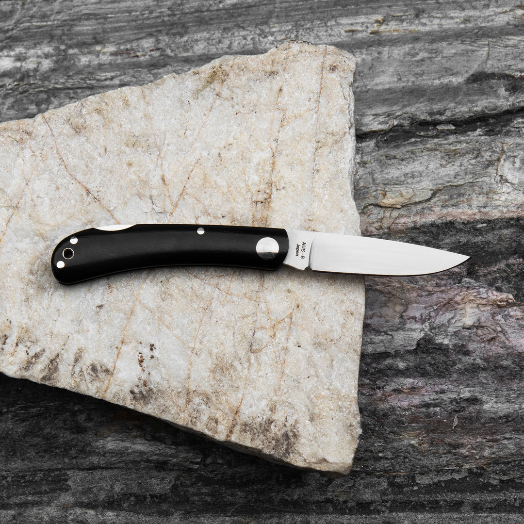 Folding knife 6,5 cm Moki Shimafukurou M Micarta AUS-8