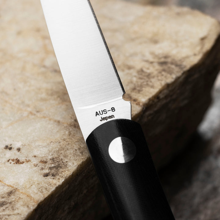 Folding knife 7,4 cm Moki Shimafukurou L Micarta AUS-8