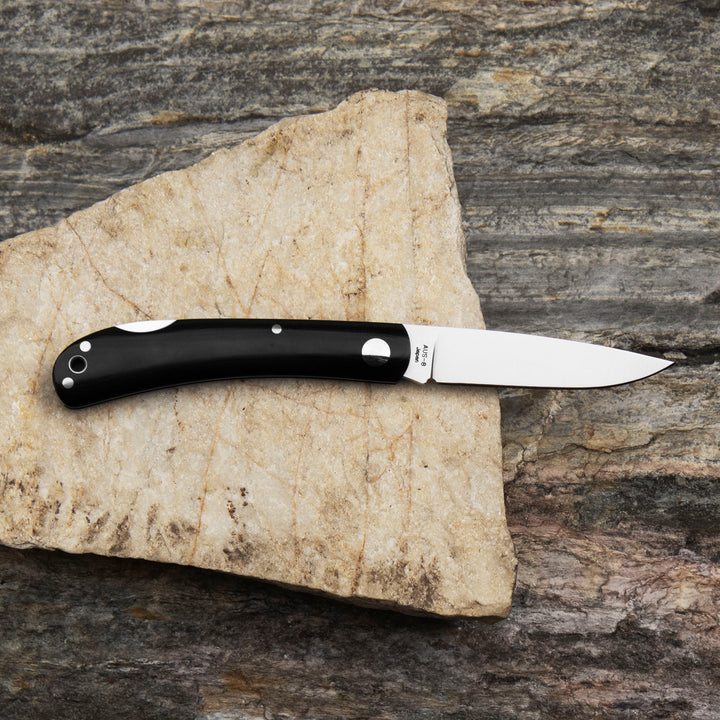 Folding knife 7,4 cm Moki Shimafukurou L Micarta AUS-8