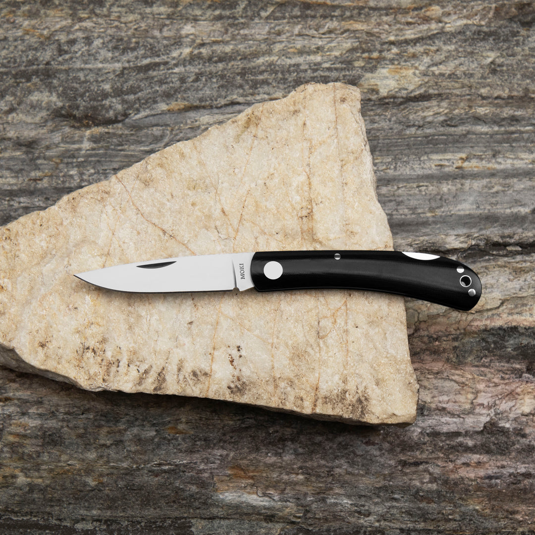 Folding knife 7,4 cm Moki Shimafukurou L Micarta AUS-8
