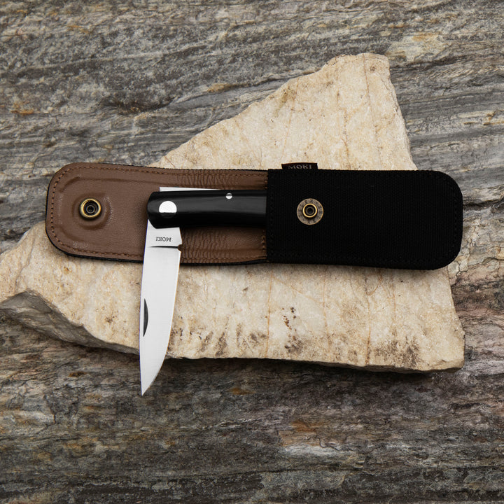 Folding knife 7,4 cm Moki Shimafukurou L Micarta AUS-8