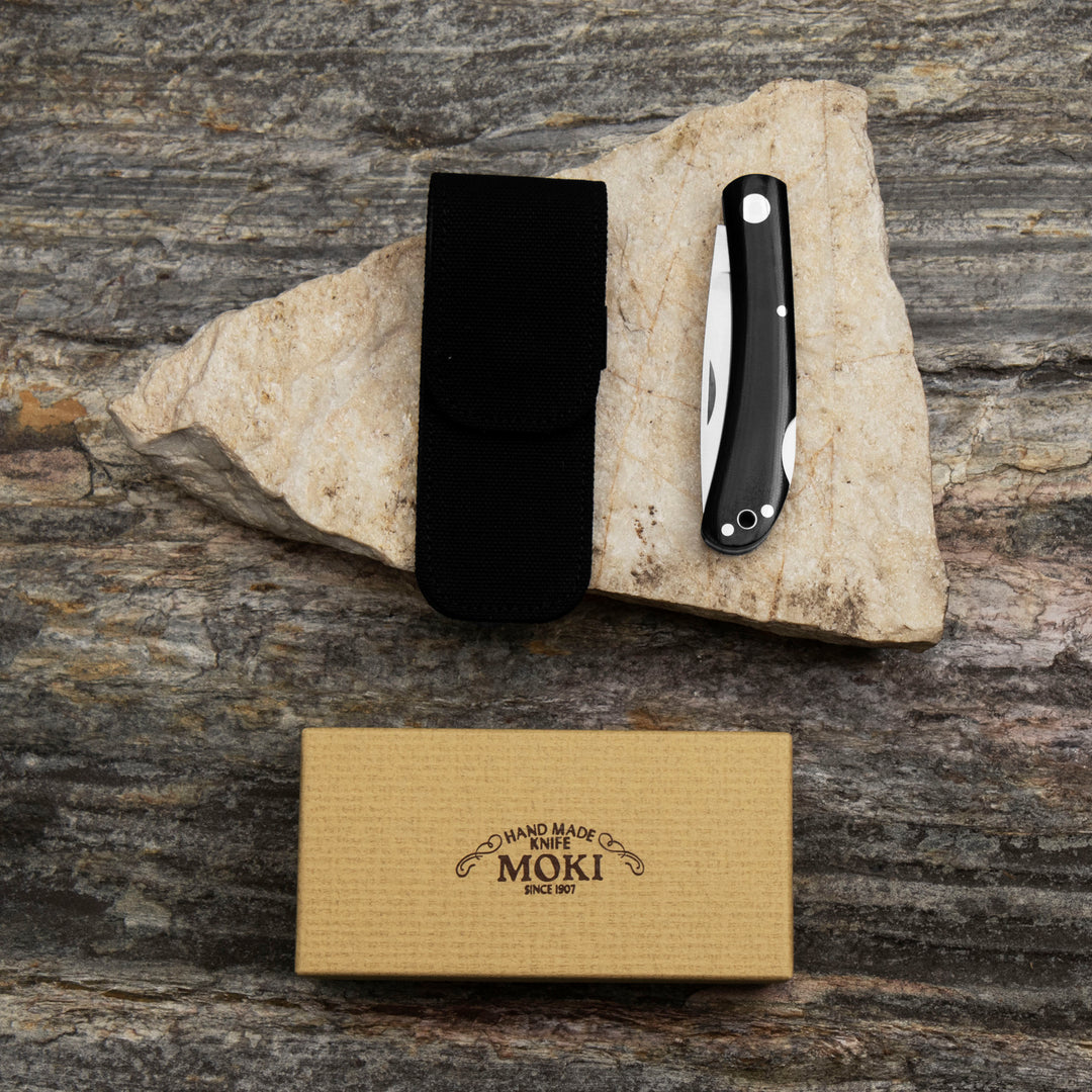Folding knife 7,4 cm Moki Shimafukurou L Micarta AUS-8