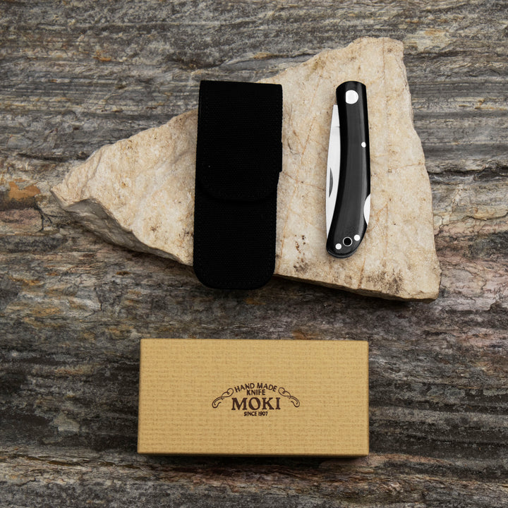 Folding knife 7,4 cm Moki Shimafukurou L Micarta AUS-8