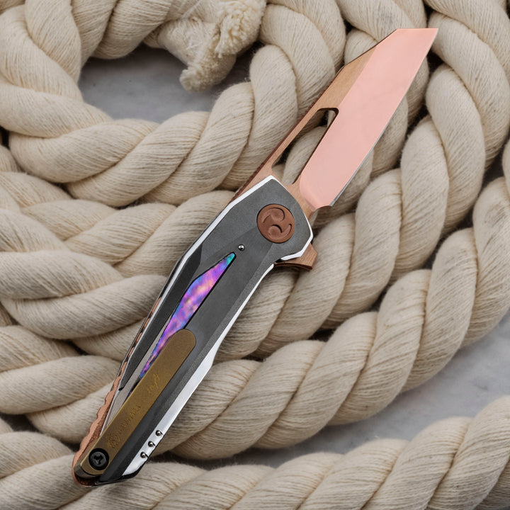 Folding knife 7,5 cm Dew Hara Chronos#5 VG-10