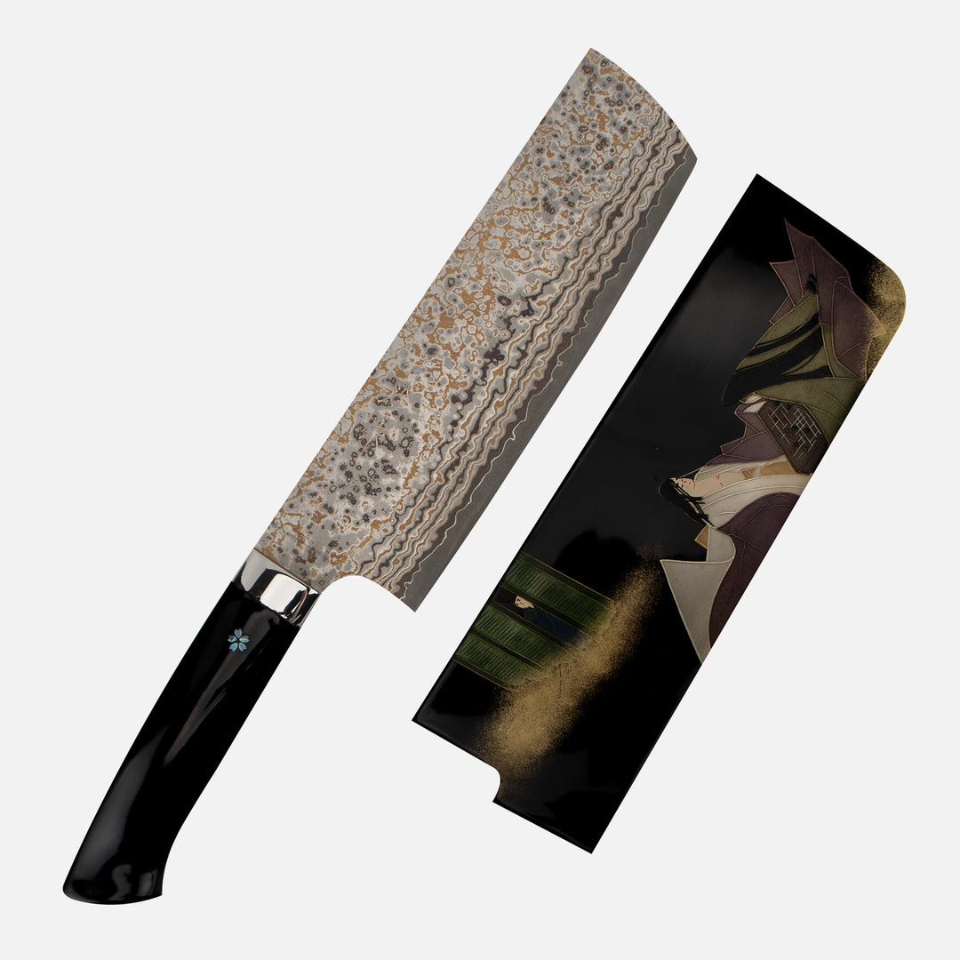 Nakiri 17 cm Takeshi Saji Art Black Color VG-10