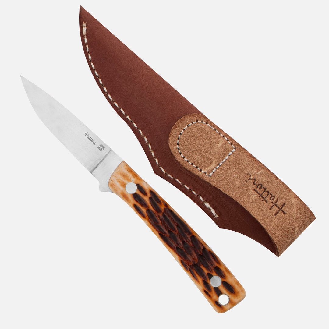 Hattori Little Hunter VG-10 Brown Bone Outdoor 6,5 cm