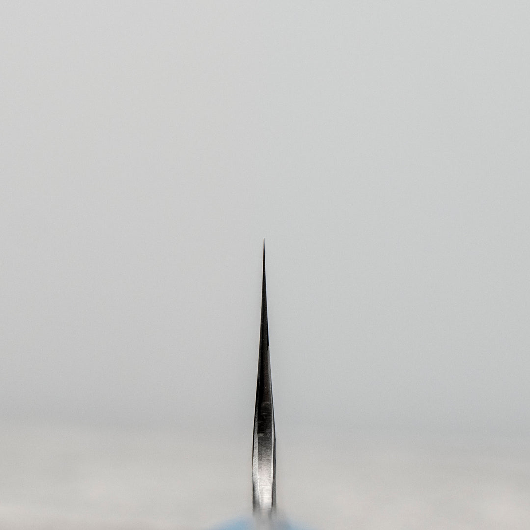 Gyuto 21 cm Nigara Hamono Kurouchi Blue Turquoise SG2