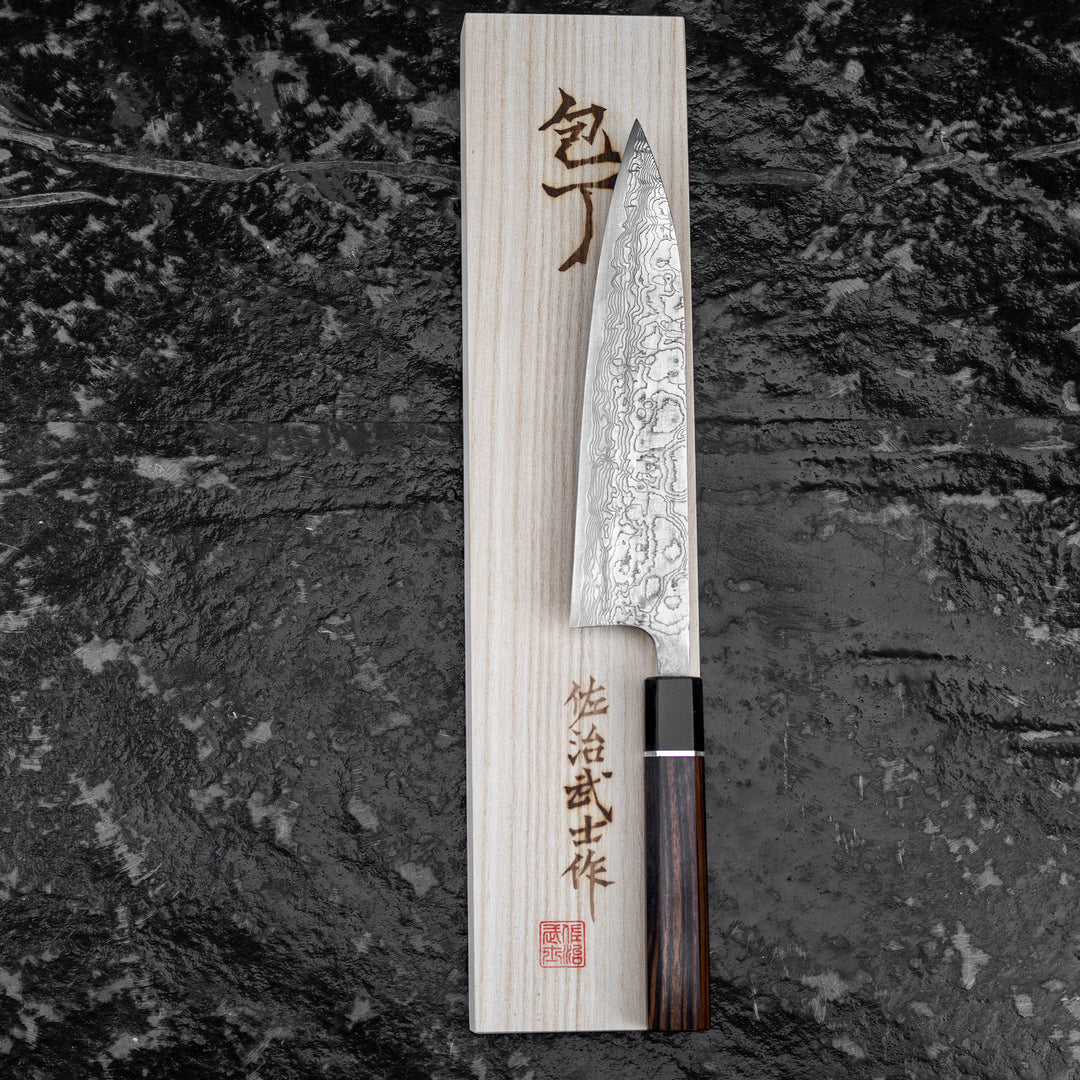 Gyuto 21 cm Takeshi Saji ME R-2 Damascus