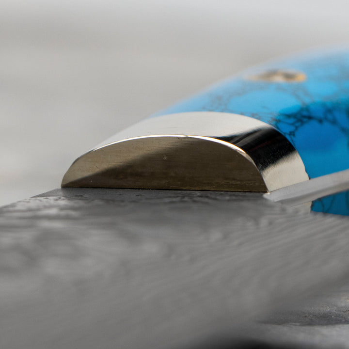 Gyuto 21 cm Yoshimi Kato Blue Turquoise SG2