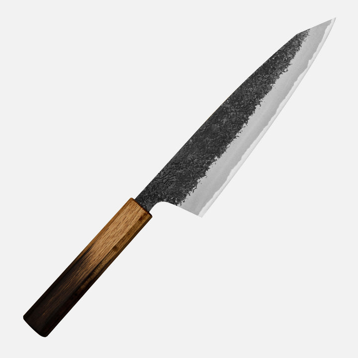 Gyuto 22,5 cm Sakai Takayuki Homura Guren Kurouchi Aogami#2/Iron