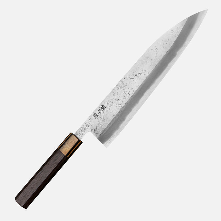 Gyuto 24 cm Motokyuuichi Hamono Nashiji Aogami Super