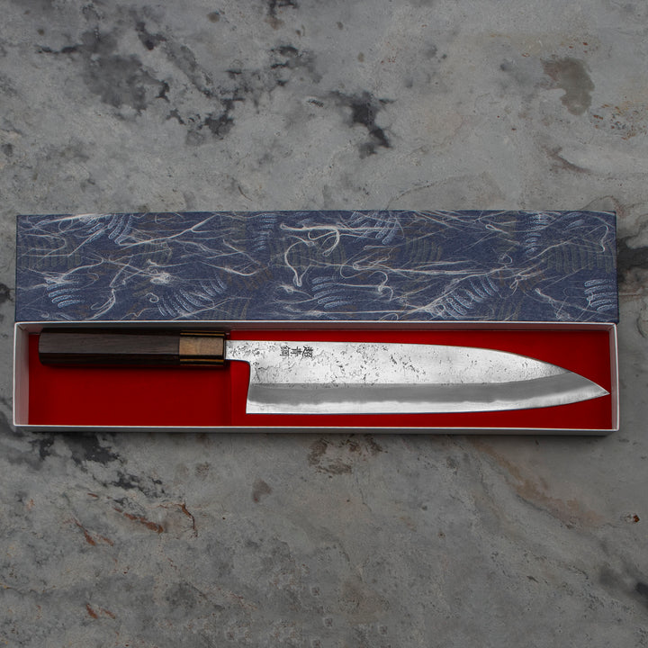 Gyuto 24 cm Motokyuuichi Hamono Nashiji Aogami Super