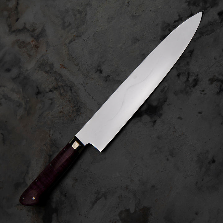 Gyuto 24 cm Sakai Takayuki Gallery Honyaki Fuji Purple Shirogami#1