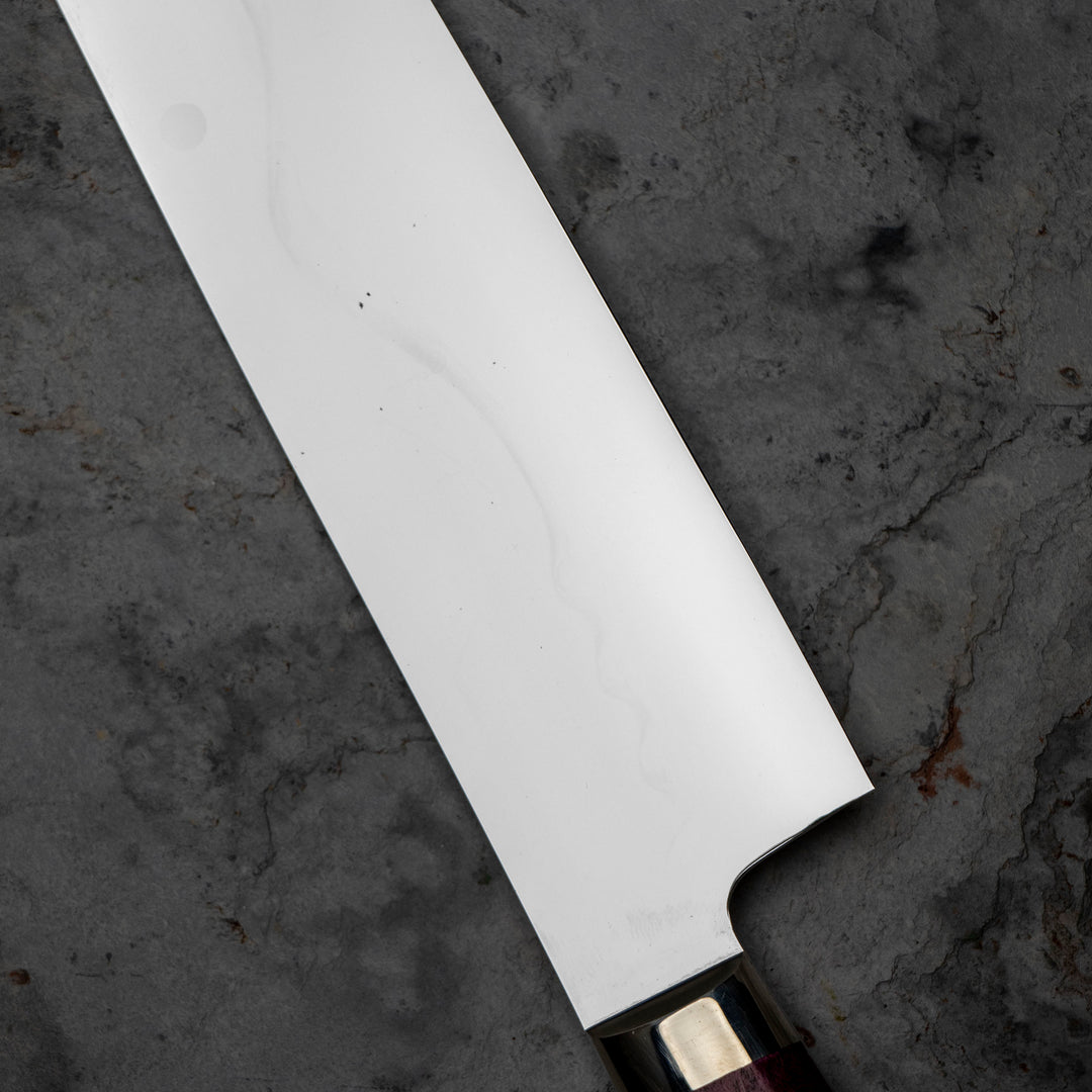 Gyuto 24 cm Sakai Takayuki Gallery Honyaki Fuji Purple Shirogami#1