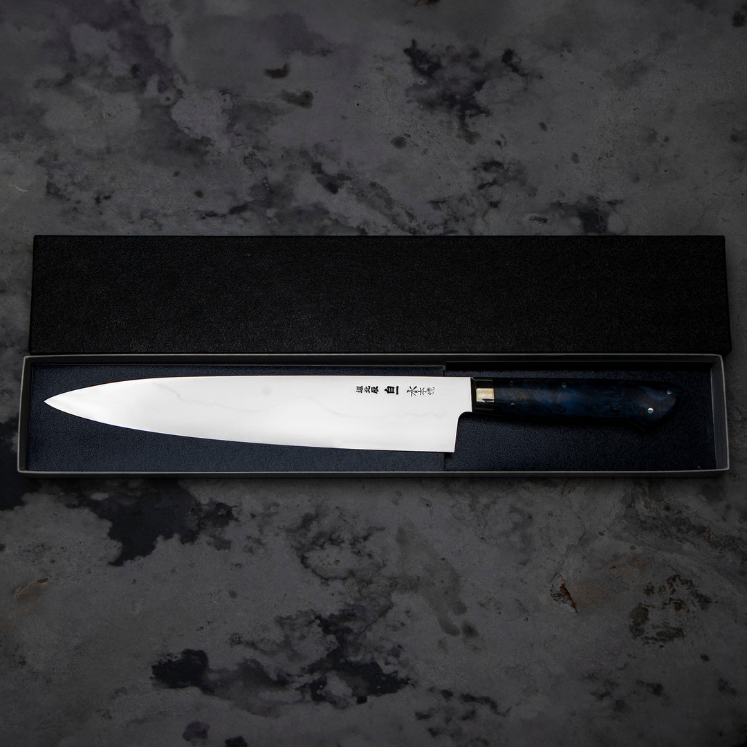 Gyuto 24 cm Sakai Takayuki Gallery Honyaki Fuji Shirogami#1