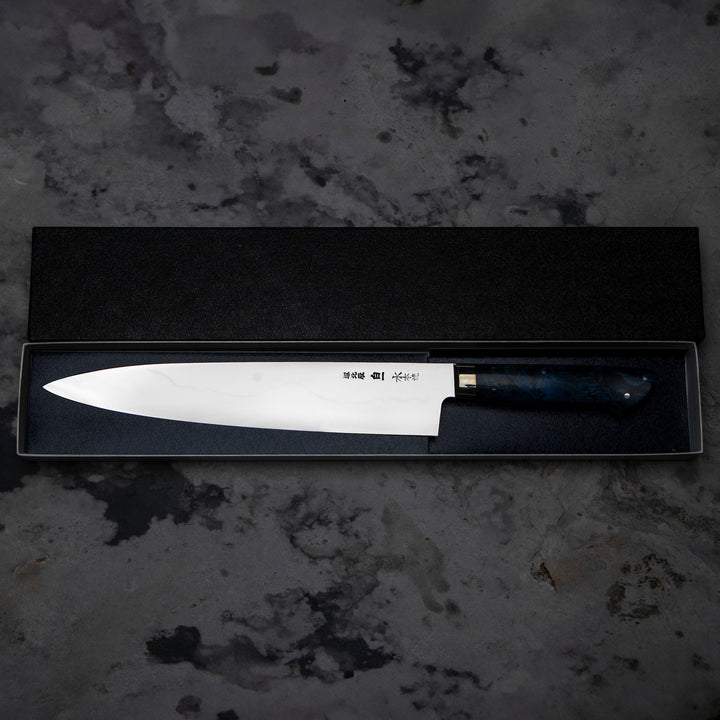 Gyuto 24 cm Sakai Takayuki Gallery Honyaki Fuji Shirogami#1