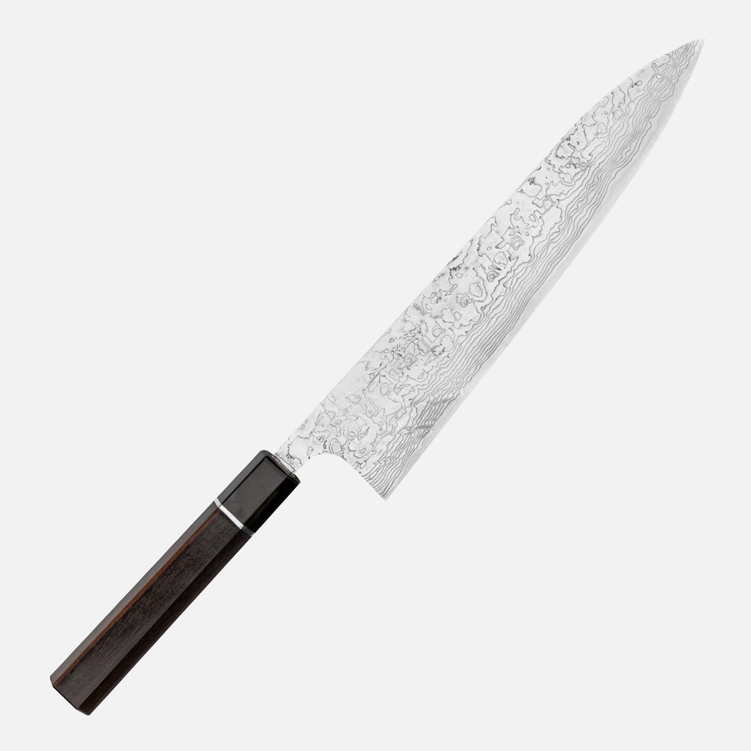 Gyuto 24 cm Takeshi Saji ME R-2 Damascus