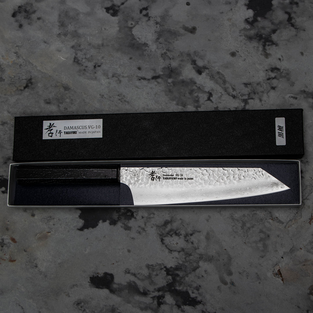 Kengata 19 cm Sakai Takayuki Nanairo Ebony VG-10 Damascus