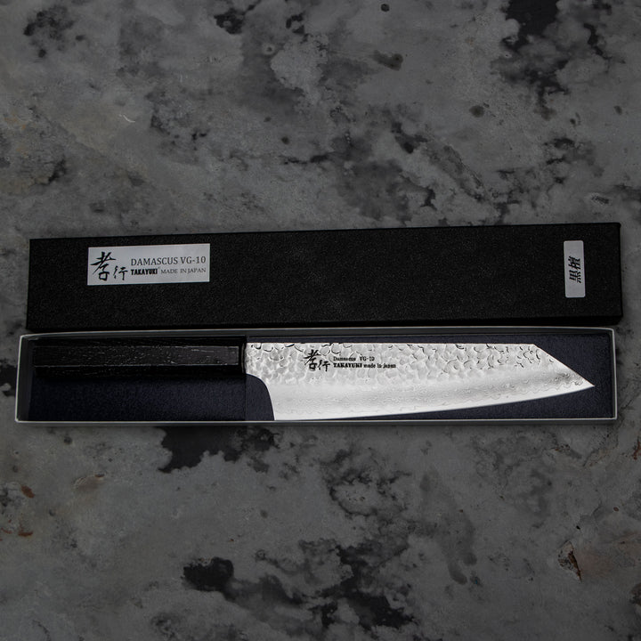 Kengata 19 cm Sakai Takayuki Nanairo Ebony VG-10 Damascus