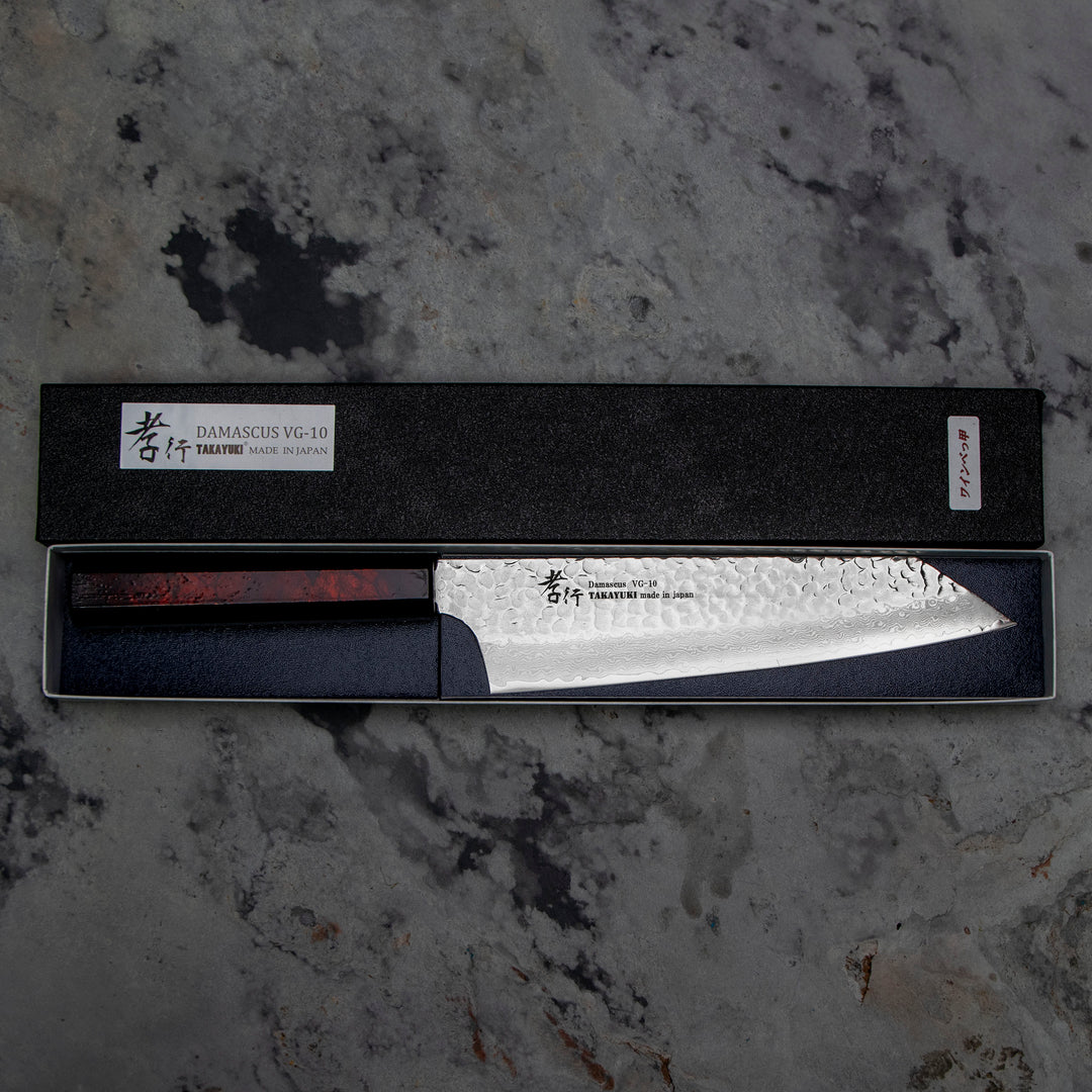 Kengata 19 cm Sakai Takayuki Nanairo Wine VG-10 Damascus