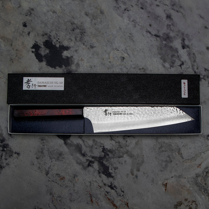 Kengata 19 cm Sakai Takayuki Nanairo Wine VG-10 Damascus
