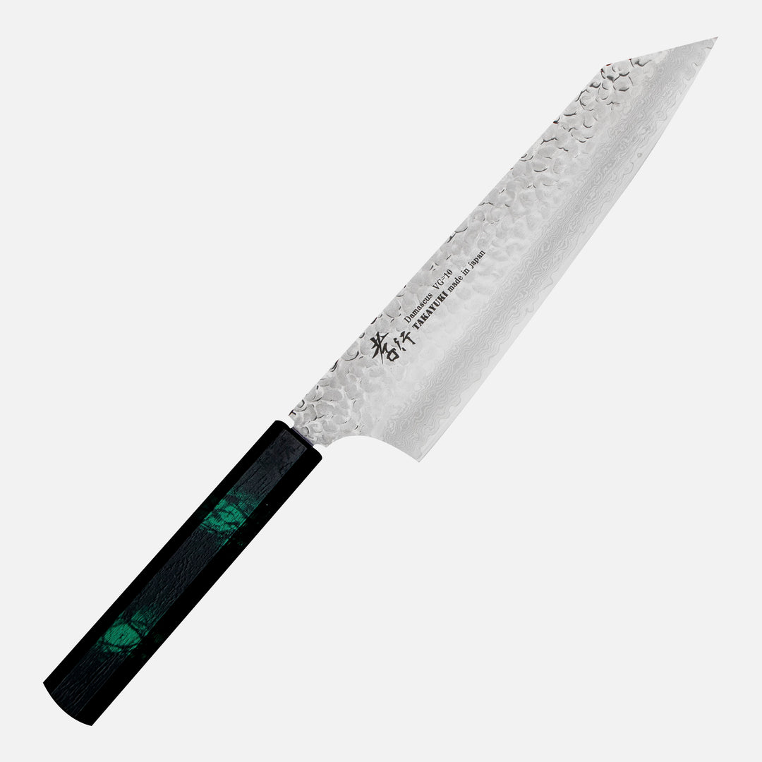Kengata 19 cm Sakai Takayuki Nanairo Green VG-10 Damascus