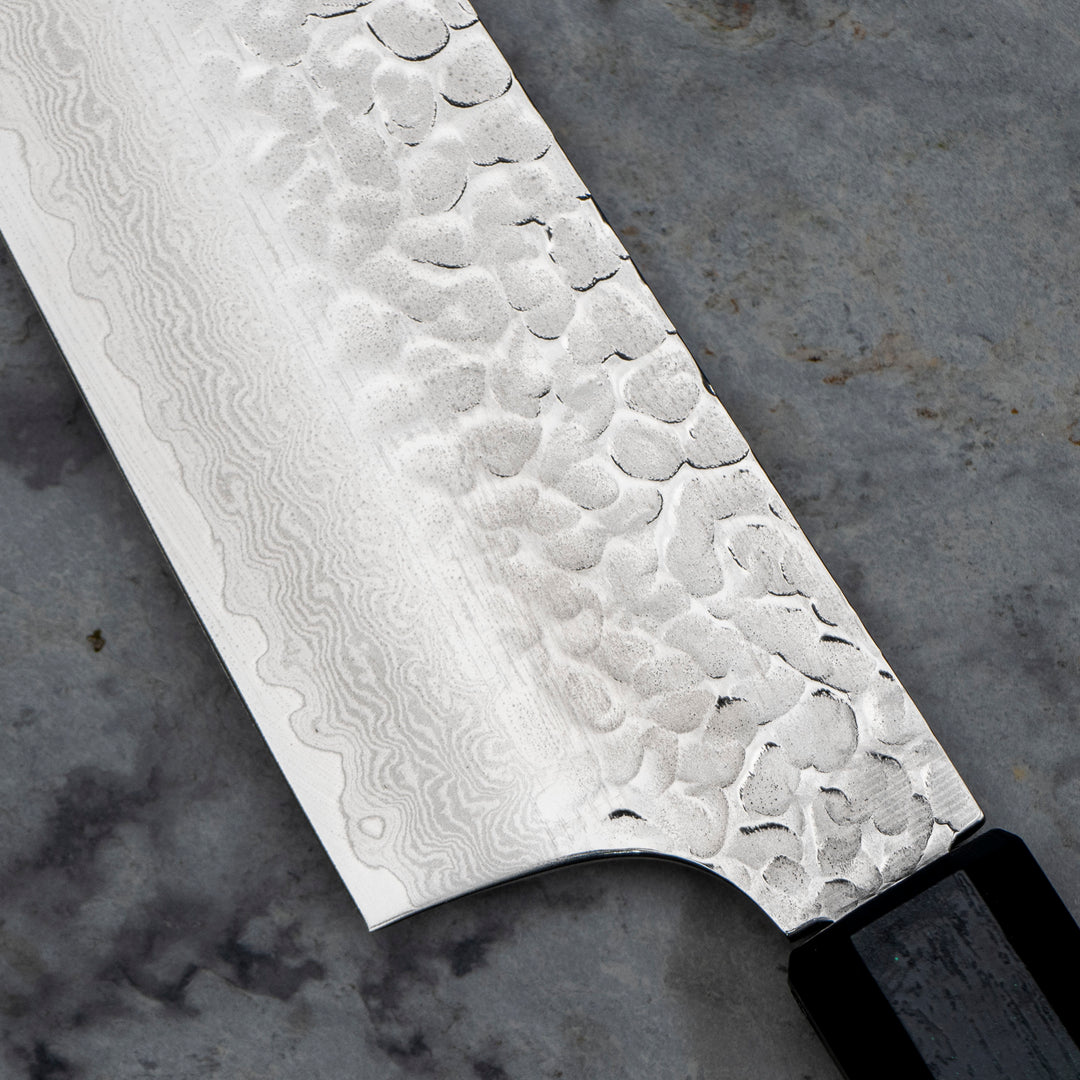 Kengata 19 cm Sakai Takayuki Nanairo Green VG-10 Damascus