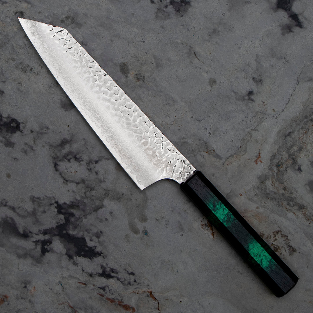 Kengata 19 cm Sakai Takayuki Nanairo Green VG-10 Damascus