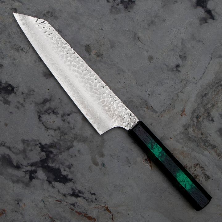 Kengata 19 cm Sakai Takayuki Nanairo Green VG-10 Damascus
