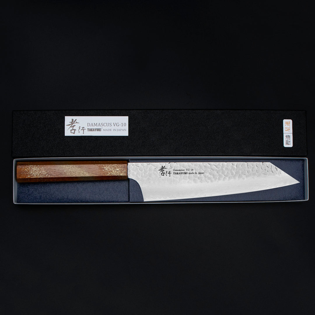 Kengata 19 cm Sakai Takayuki Urushi Sairen VG-10 Damascus