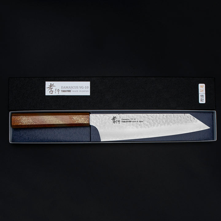 Kengata 19 cm Sakai Takayuki Urushi Sairen VG-10 Damascus