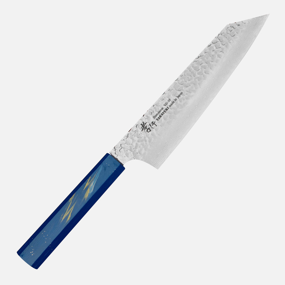 Kengata 19 cm Sakai Takayuki Urushi Saiseki VG-10 Damascus