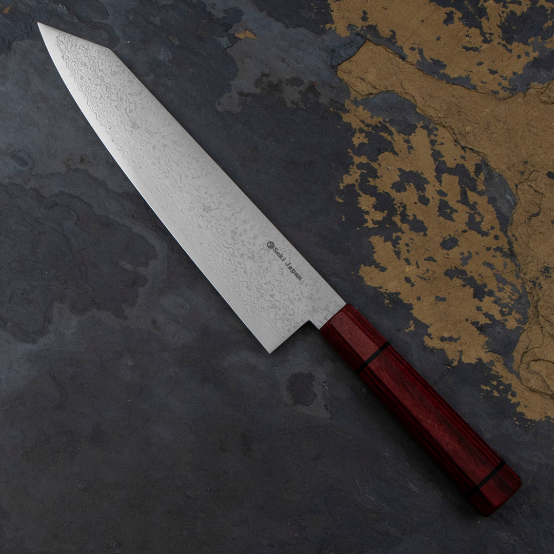 Kiritsuke Gyuto 21 cm Seki Kanetsune Minamo-kaze ZA-18 Damascus