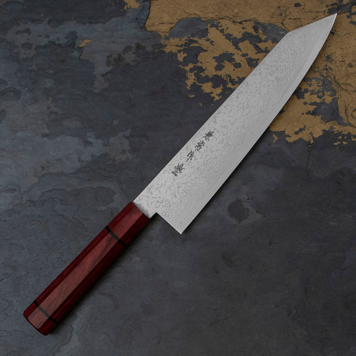 Kiritsuke Gyuto 21 cm Seki Kanetsune Minamo-kaze ZA-18 Damascus