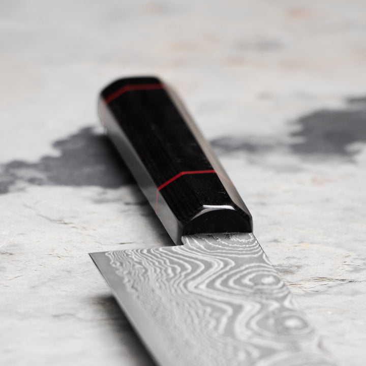 Kiritsuke Gyuto 21 cm Seki Kanetsune Namishibuki SG-2 Damscus