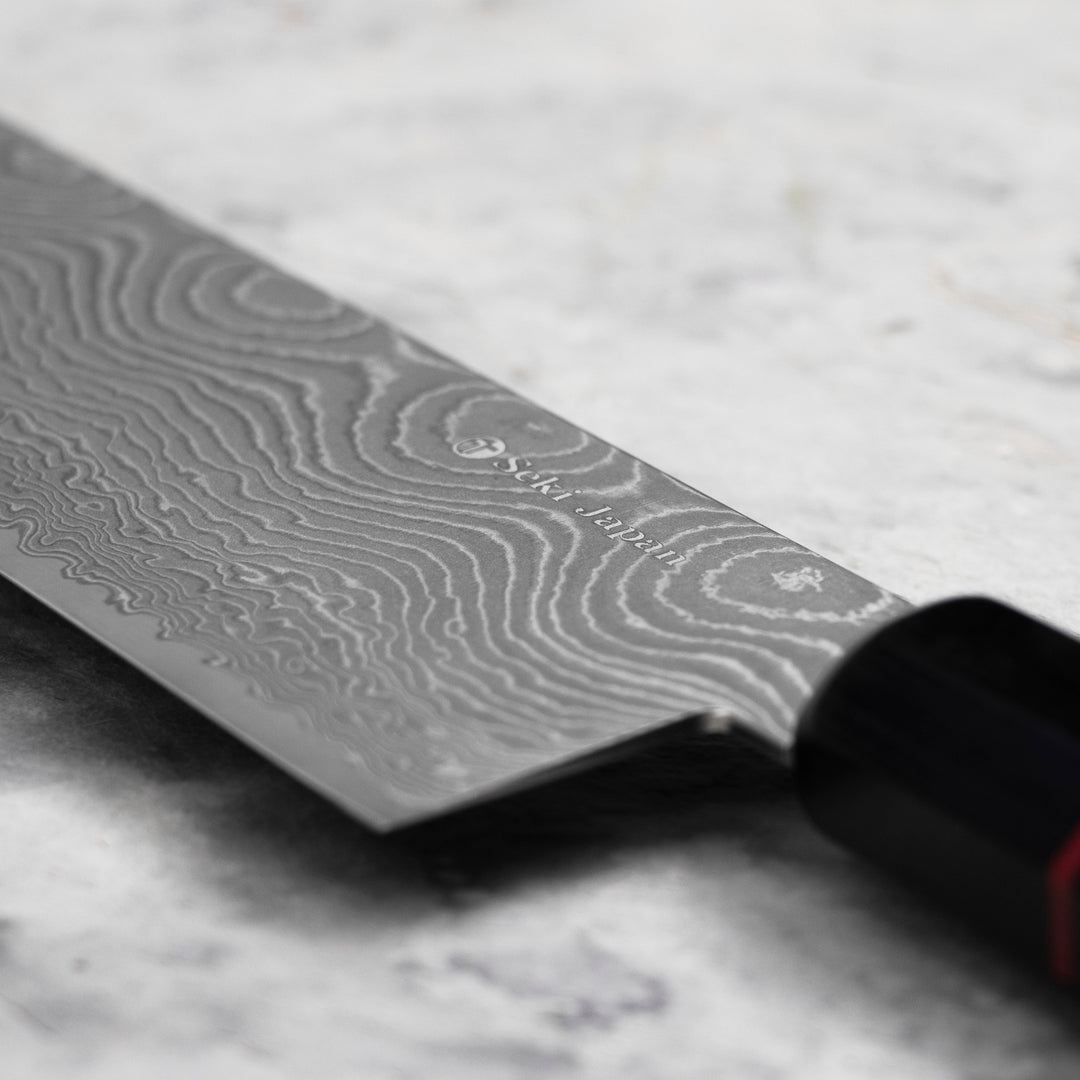 Kiritsuke Gyuto 21 cm Seki Kanetsune Namishibuki SG-2 Damscus