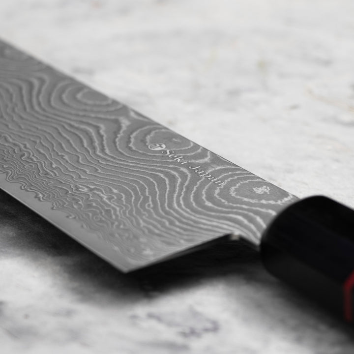 Kiritsuke Gyuto 21 cm Seki Kanetsune Namishibuki SG-2 Damscus