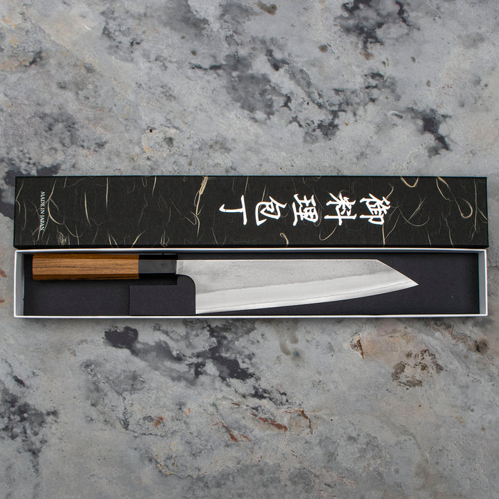 Kiritsuke Gyuto 21 cm Yoshikane Shirogami#2/SS Nashiji