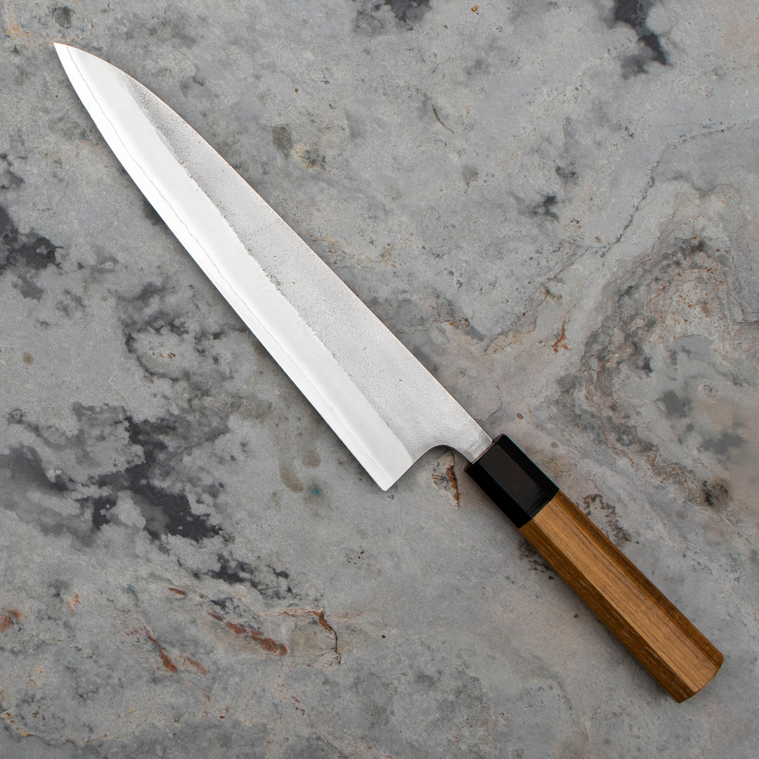 Kiritsuke Gyuto 24 cm Yoshikane Shirogami#2/SS Nashiji