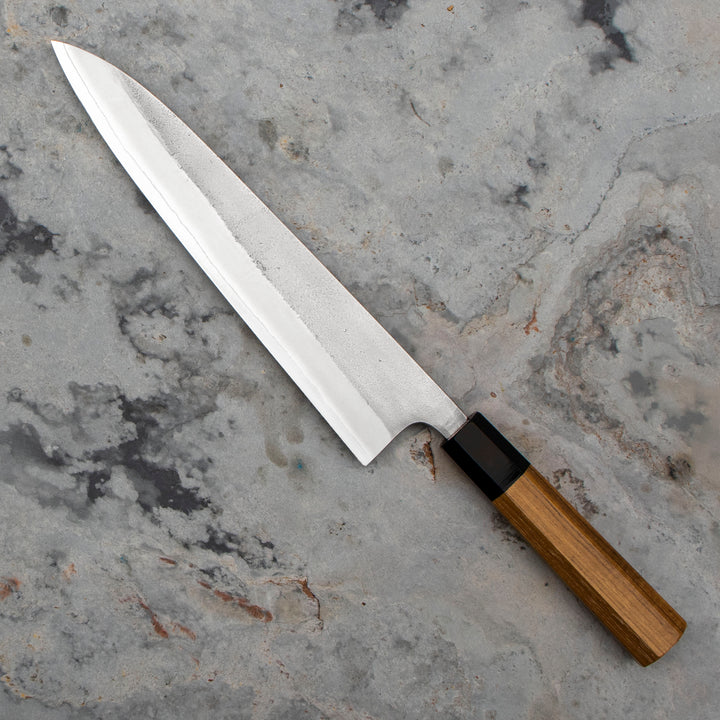 Kiritsuke Gyuto 24 cm Yoshikane Shirogami#2/SS Nashiji