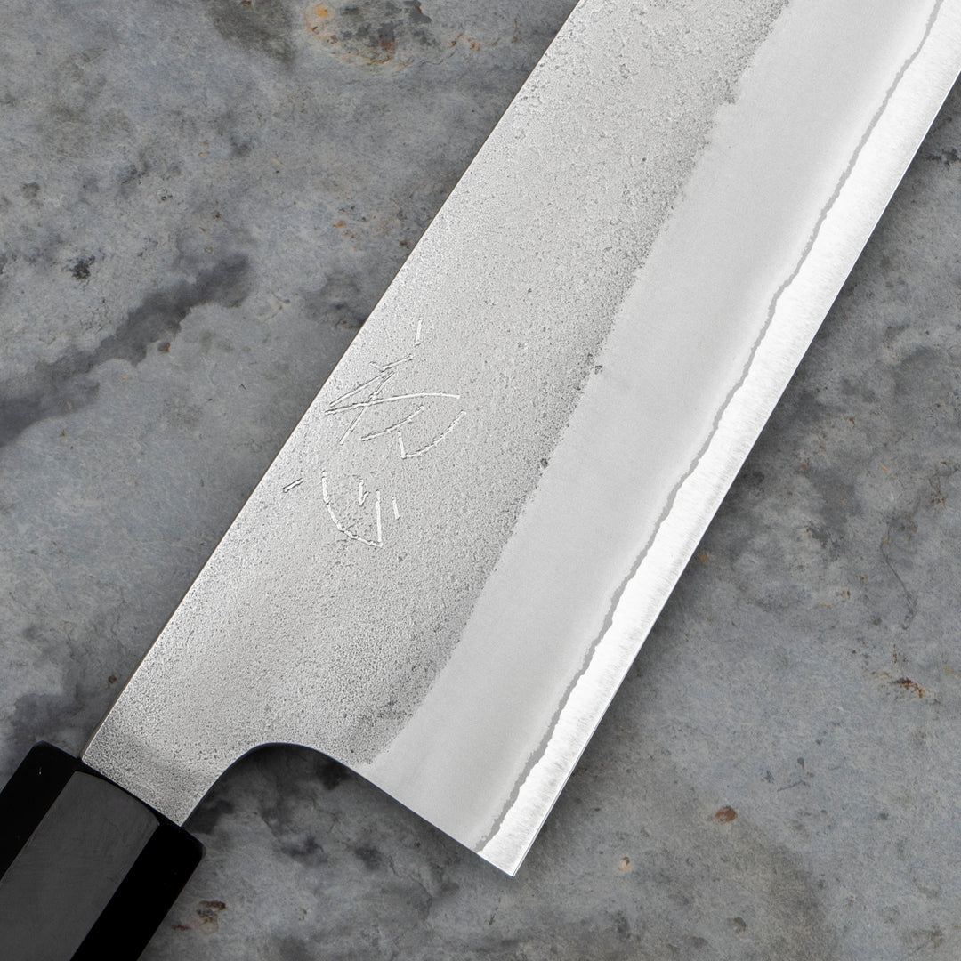 Kiritsuke Gyuto 24 cm Yoshikane Shirogami#2/SS Nashiji