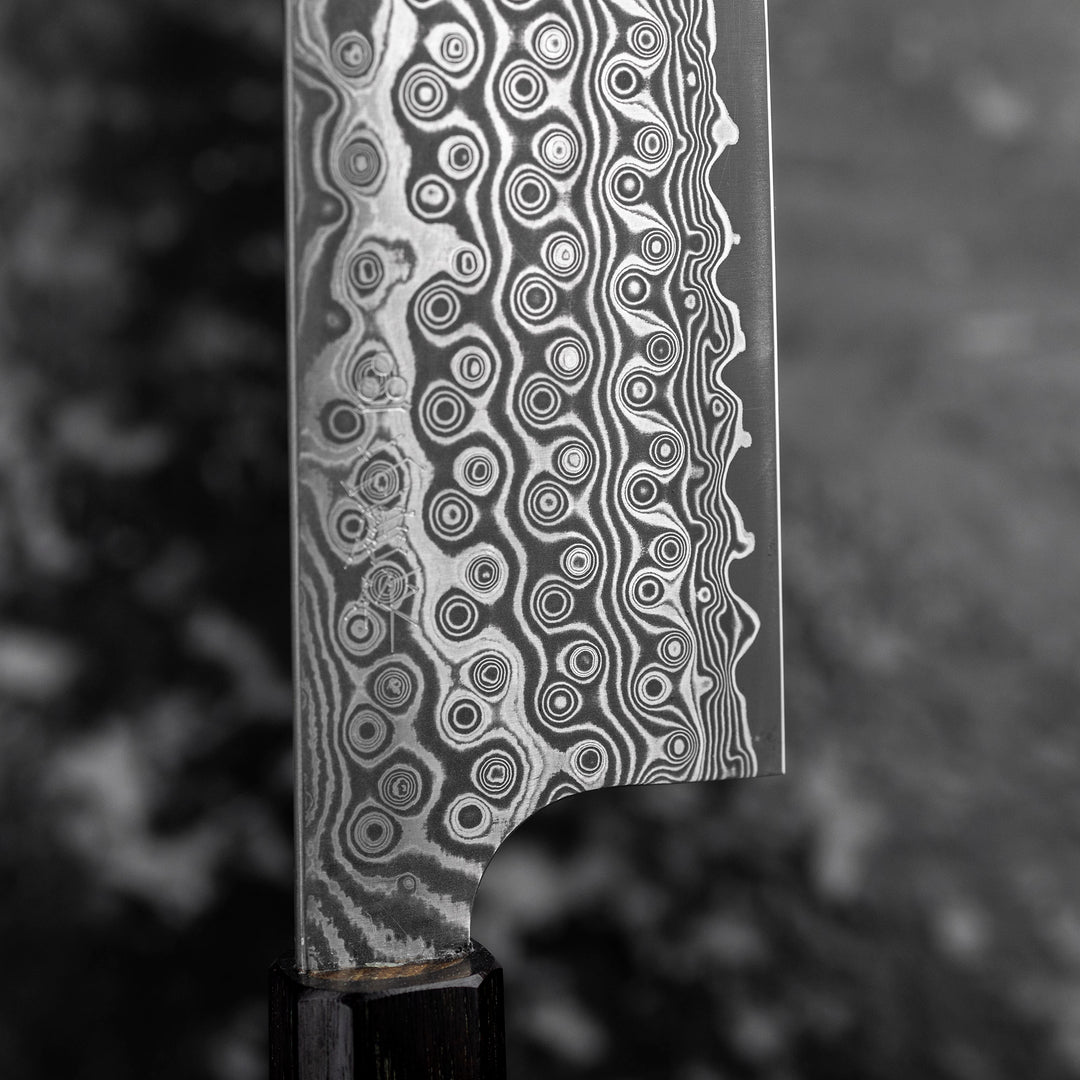 Kiritsuke Nakiri 17 cm Nigara Hamono Anmon SG2 Damascus