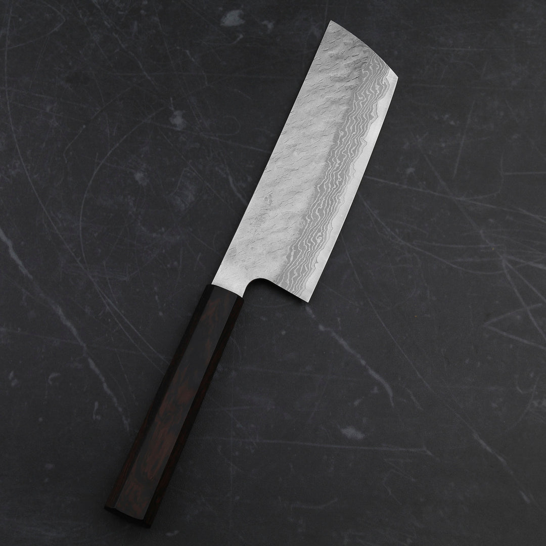Nakiri 16,5 cm Nigara Hamono VG-10 Damascus