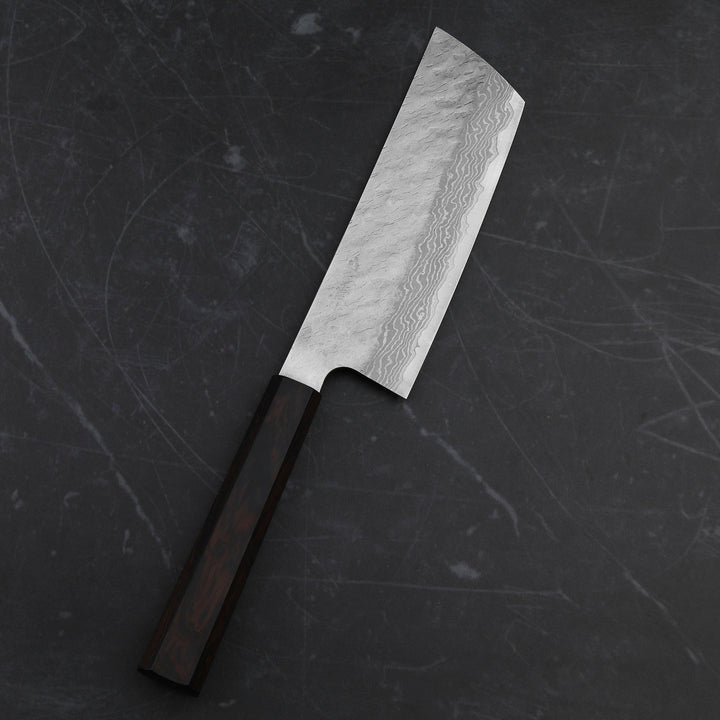 Nakiri 16,5 cm Nigara Hamono VG-10 Damascus